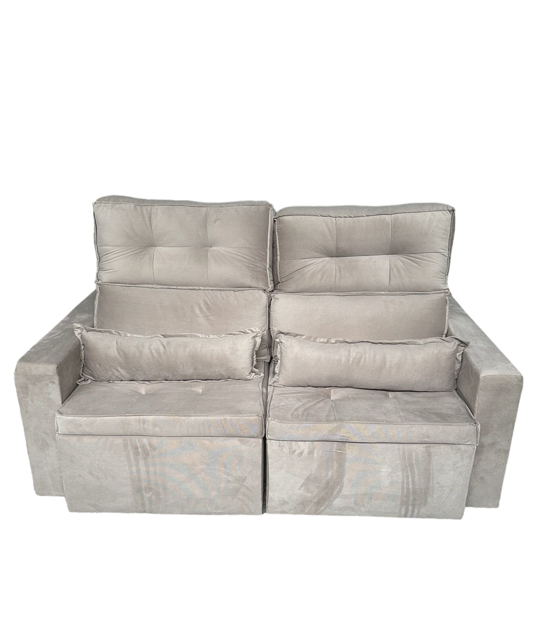 Sofa Retrátil e Reclinável 1.80 bi-partido Cor Bege Robust - Imagem 5