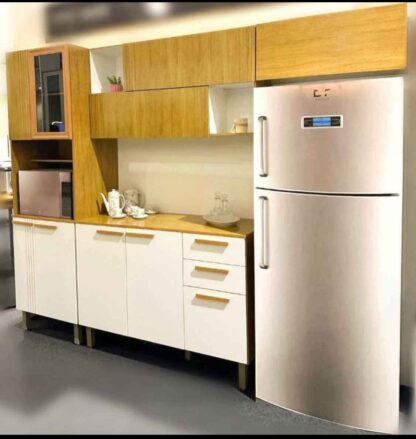 Cozinha anne completa  cinamomo/branco/acetinado chf moveis - Imagem 3