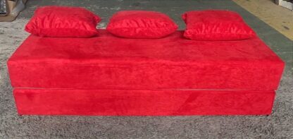 Bicama Suede Conforto Cor Vermelho Podem ter variações de tonalidade