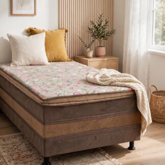 Cama Box D28 Luxo Premoli  88x188x60   Obs.: Tecidos Com Cores Variadas.