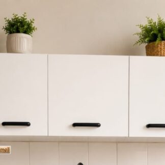 Aéreo 3 Portas 120 cm Branco Brilho - Poquema