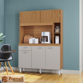 kit Duda 120  4 Portas 1 Gaveta cinamomo/off  - Poquema