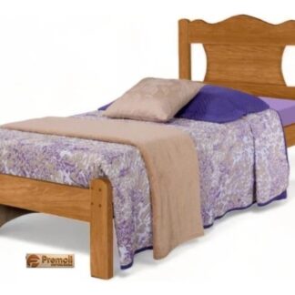 Cama Solteira Munique 103X93X197 Cor NATURE GABRIELLI MÓVEIS