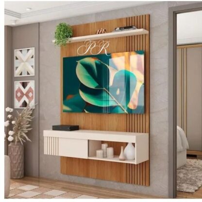 Painel Jade 1.5  TV 55  Freijo/Off  Caemmum