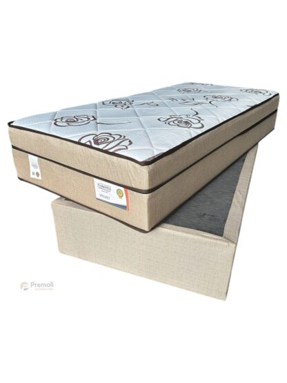 Conjunto Velvet Solteiro com Molas Ensacadas 74x188x88  Plumatex - Imagem 3