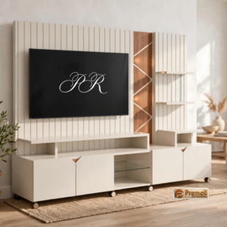 Home Cross Frisado Tv 55 2.10  Cor Off White Perolizado Jequitiba  Lukaliam