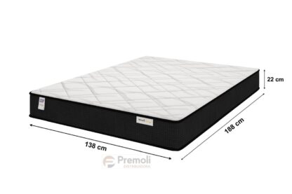 Colchão Casal Smart Classic Preto (138x188x22) - Molas Ensacadas - Plumatex - Imagem 4