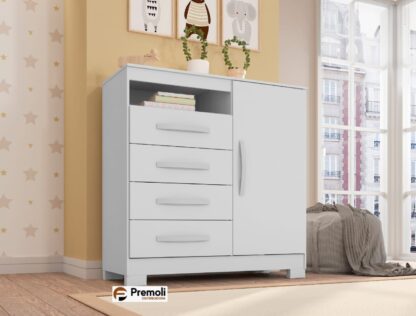 Cômoda Sapateira Cedro  Branco tx-2258 Incorplac - Imagem 3