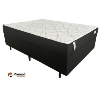 Conjunto  Smart Classic D26 de Molas Ensacadas 138x188X64  Preto/Branco - Plumatex
