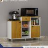 Fruteira Flora Cor Branco Acetinado Cinamomo  CHF Móveis! - Imagem 2