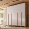 Guarda-roupa Casal Espartacus 6 Portas 6 Gavetas Freijó/off White -100% MDF - Imagem 2