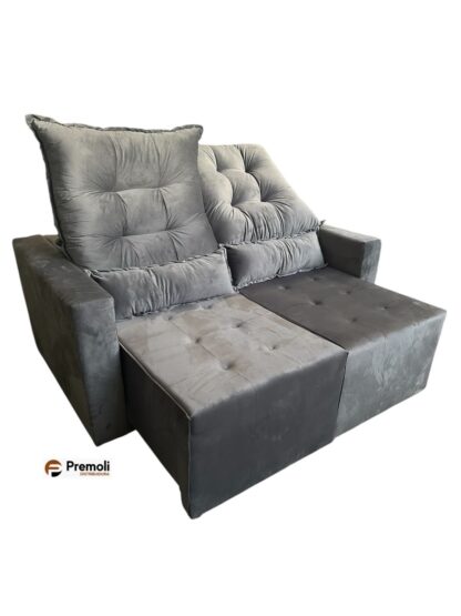 Sofa Retratil E Reclinavel Bello Campo 1.60mt Cor CINZA