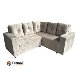 Sofa Madri Almofadas Soltas Cor Bege Claro : Variação de tonalidade: