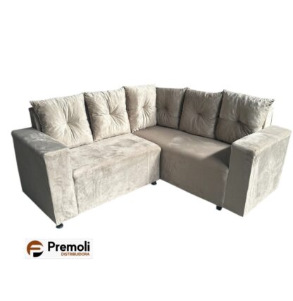 Sofa Madri Almofadas Soltas Cor Bege Claro : Variação de tonalidade: