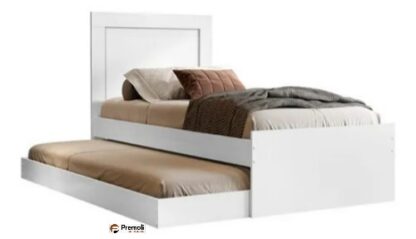 Cama  Solteiro Bibox Luara Com Auxiliar FLEX  100%  MDF - Imagem 3