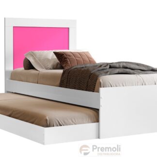 Cama  Solteiro Bibox Luara Com Auxiliar FLEX  100%  MDF