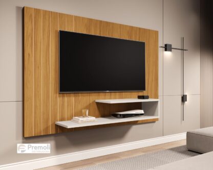 Painel Veneza  Até 55polegadas Cor  nature /off   100% MDF
