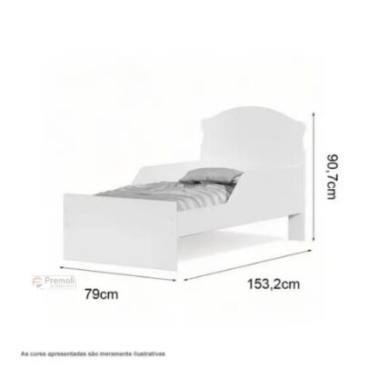 Cama Infantil Lívia Carro menino 100% MDF - Imagem 2