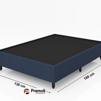 Base Casal 138x188x25 Duro Spring Cor azul Plumatex Base Chapeada
