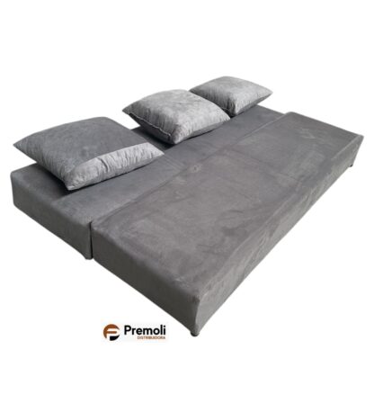 Bicama Em Suede Premoli  Conforto Cor Cinza - Imagem 4
