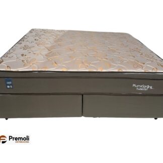 Conjunto King Size Pluma Spring Molhe Verticoll 193x203x70cm