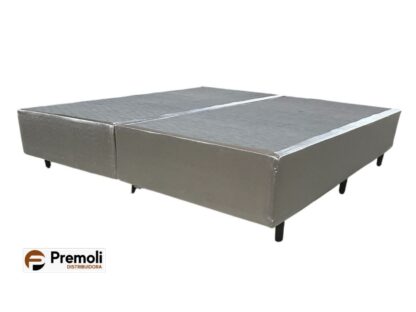 Base King Pluma Spring 193X203X30 Cor Bege Brilho Plumatex