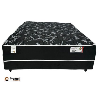 Cama Box Conjugada Casal138x188x75cm Plumatex Sevilha Spring Molas Superlástic Espuma D26 -