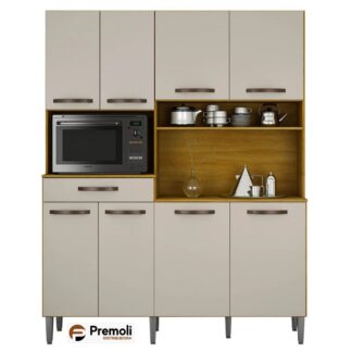 Kitão Pratic 1.60 Em Mdp 8 Portas Cor cinamomo/off chf moveis