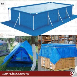 Lona Starfer Azul 4x3m Impermeável