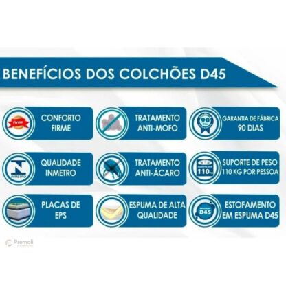 Colchão Selectus D45 108X198X29 Com/Eps Ortopedico Plumatex - Imagem 3