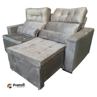 Sofa Robust Retrátil & Reclinável 1.80 Bi-Partido Cor Bege  Variação de tonalidade