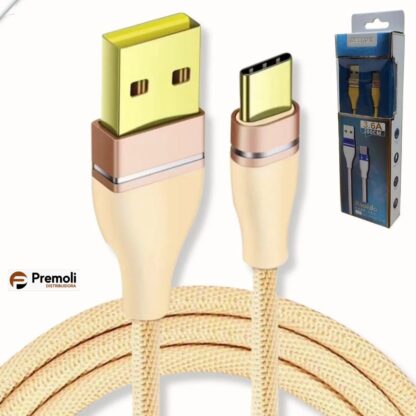 Cabos Tipo C Usb-c 2 Metros Carregamento Rápido Cor Mesclado