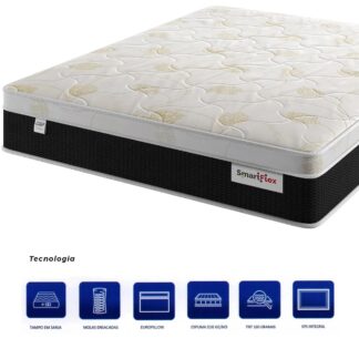 Colchão Smartflex 138x188x30 Molas Ensacadas  - Plumatex