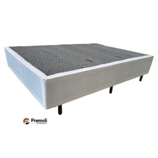 Base Casal Velvet 138x188x30 Cor Branca  Pulmatex