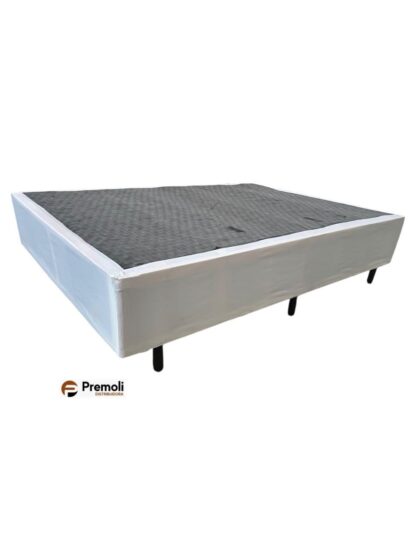 Base Casal Velvet 138x188x30 Cor Branca  Pulmatex
