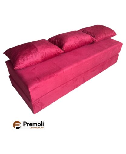 Bicama Suede Premoli Cor Vermelho Escuro Podem ter variações de tonalidade