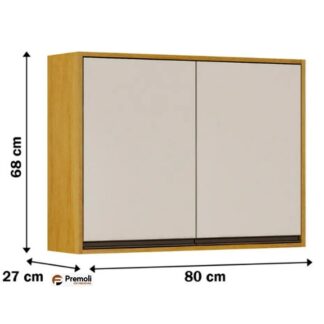 Aéreo Eduarda 2 Portas em MDF  80cm CHF Moveis