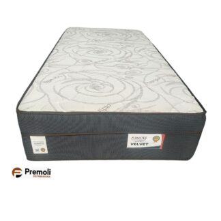 Colchão Velvet Branco Solteiro com Molas Ensacadas 88x188x32 Plumatex