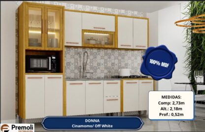 Cozinha Dona SEM LED   completa balcão 120 pega pia e balcão de 80 pra cooktop 100 porcento MDF