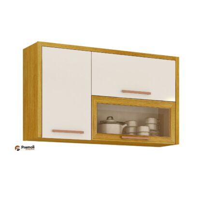 Cozinha Dona SEM LED   completa balcão 120 pega pia e balcão de 80 pra cooktop 100 porcento MDF - Imagem 2