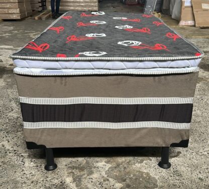 Cama Box D28 Luxo Premoli 88 x 188 x Alt. 60 cm Tampo Vermelho - Imagem 2