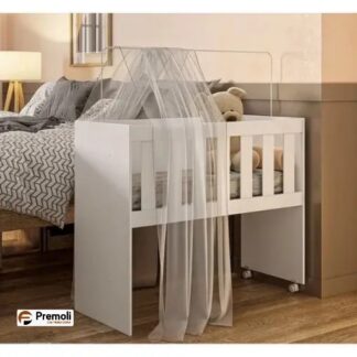 Mini Berco Multifuncional Rubi 5 em 1  Com Colchao Branco Tigus