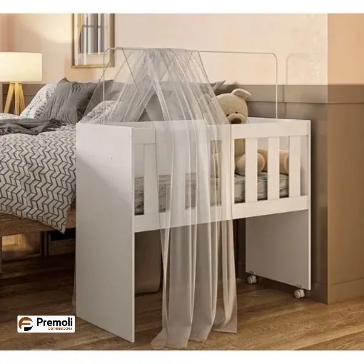 Mini Berco Multifuncional Rubi 5 em 1  Com Colchao Branco Tigus