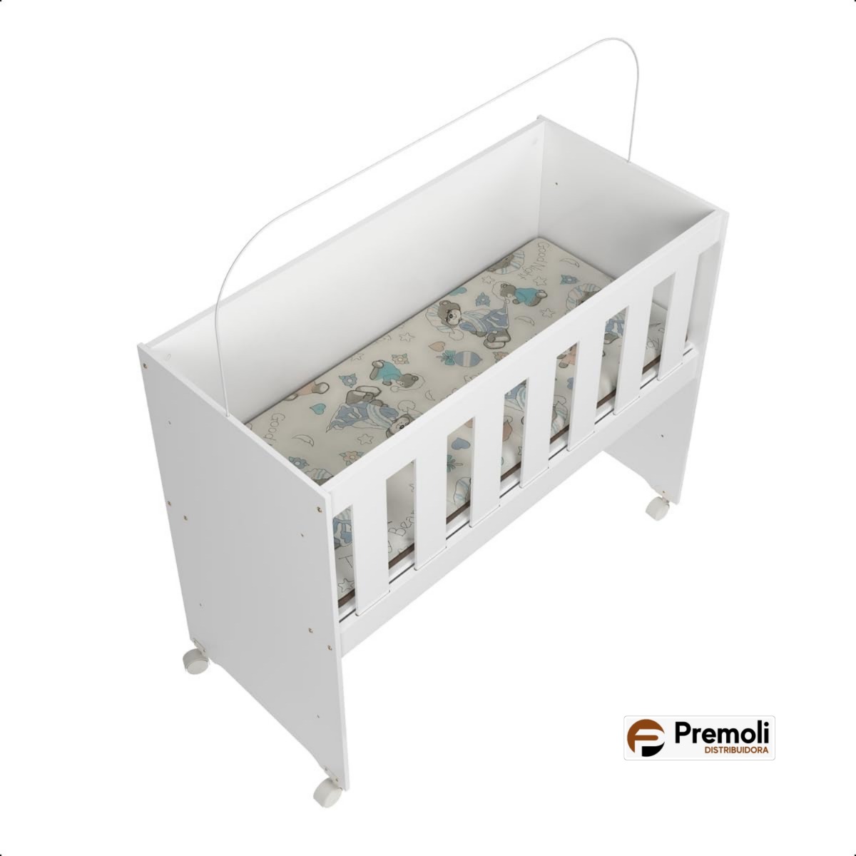 Mini Berco Multifuncional Rubi 5 em 1  Com Colchao Branco Tigus - Imagem 2