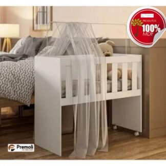 Mini Berco Multifuncional Rubi 5 em 1  Com Colchao Branco Tigus