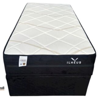 Conjunto Ilhéus black 88x188x67 C/ Molas Ensacadas Plumatex