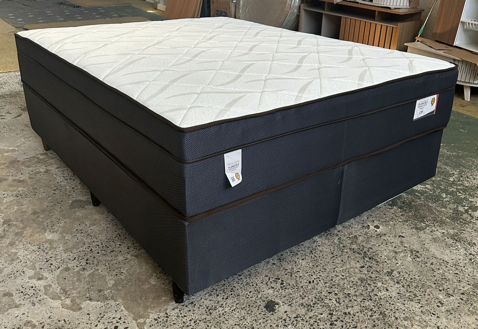 Conjunto LT 158x198x74 Suporte 150kg Molas Ensacadas Plumatex - Imagem 2