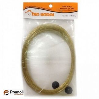 Varal De Roupa Aço Reforçado Revestido Corda De Varal 10 metros