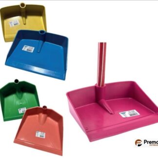 Pá Para Lixo  Base Plastica e Com cabo Cores Variadas