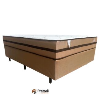 Conjuto Ilheus Bege 138X188X67  Molas  Ensacadas plumatex